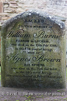 William Burnes` grave, Alloway.